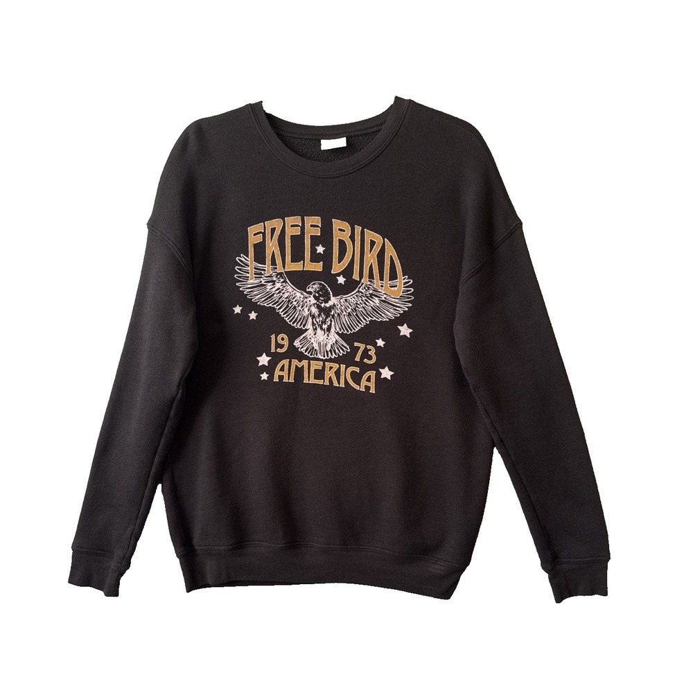 Oat Collective Free Bird America Sweatshirt M 1973 Eagle Rocker Western Soft